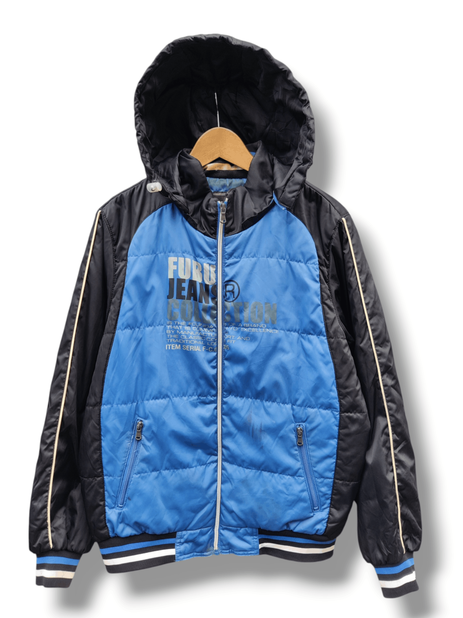 Vintage Distressed Fubu Jeans Collection Y2K Puffer Jacket