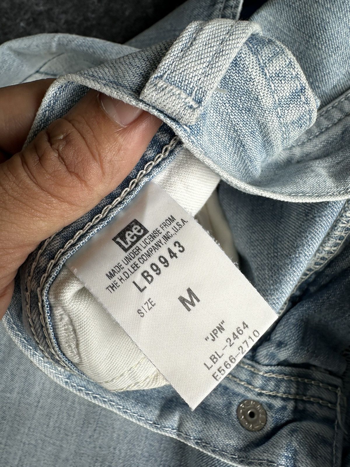 Lee × Vintage Vintage Lee Union Made Sanforized Carpenter Denim D462 Size US 30 / EU 46 - 11 Thumbnail
