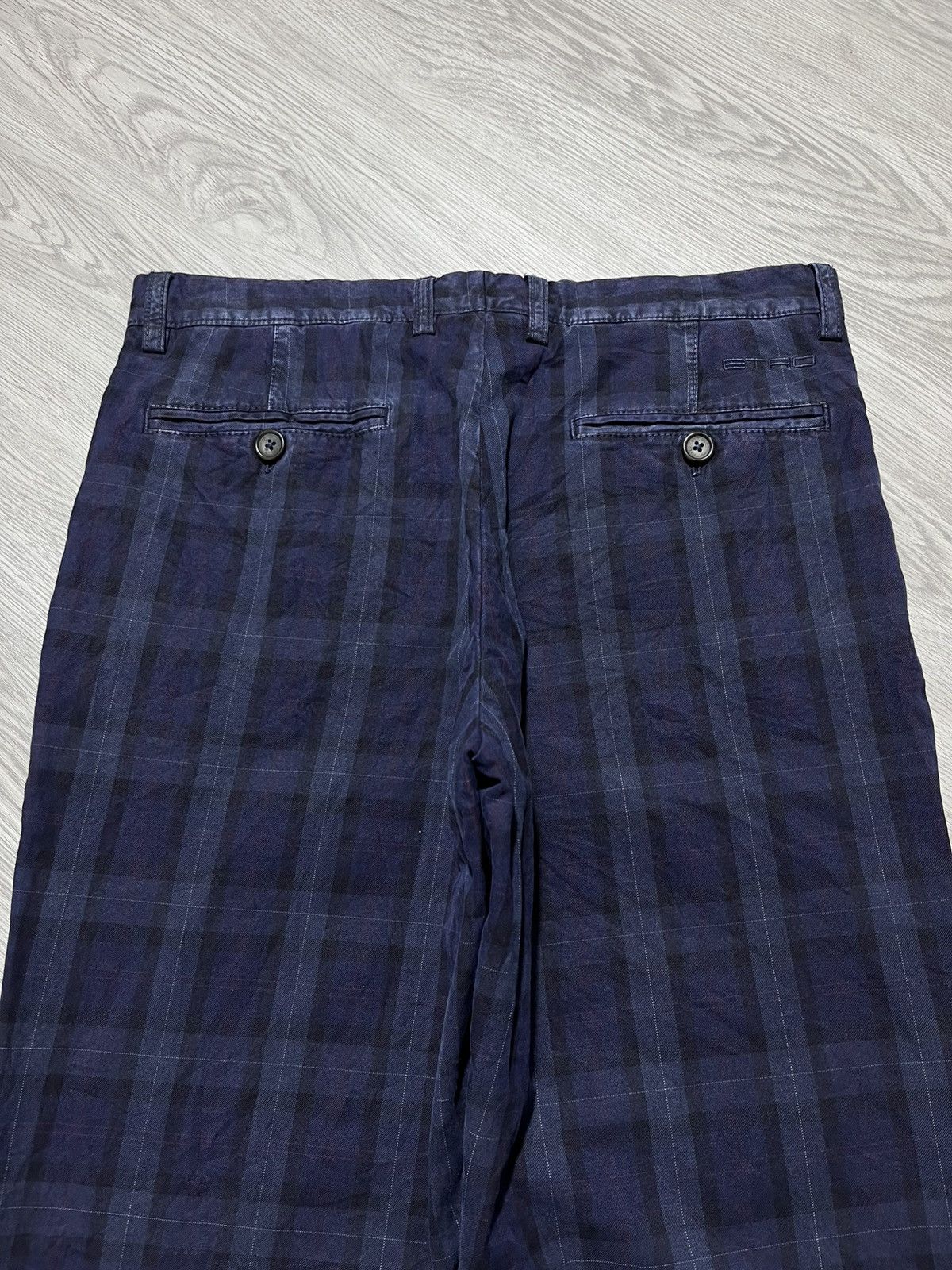 Etro 🇮🇹 Etro Made In Italy Casual Tartan Plaid Pants Luxury Size US 30 / EU 46 - 15 Thumbnail