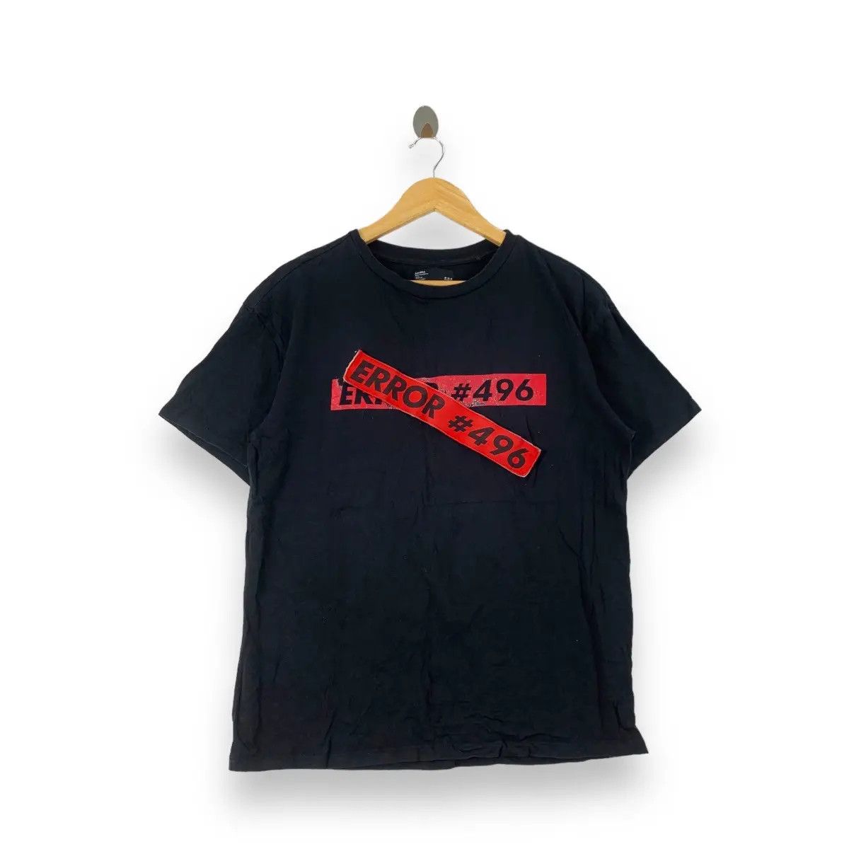 Bershka BERSHKA ERROR #496 Embossed Box Logo Tee Shirt Top Size M / US 6-8 / IT 42-44 - 1 Thumbnail