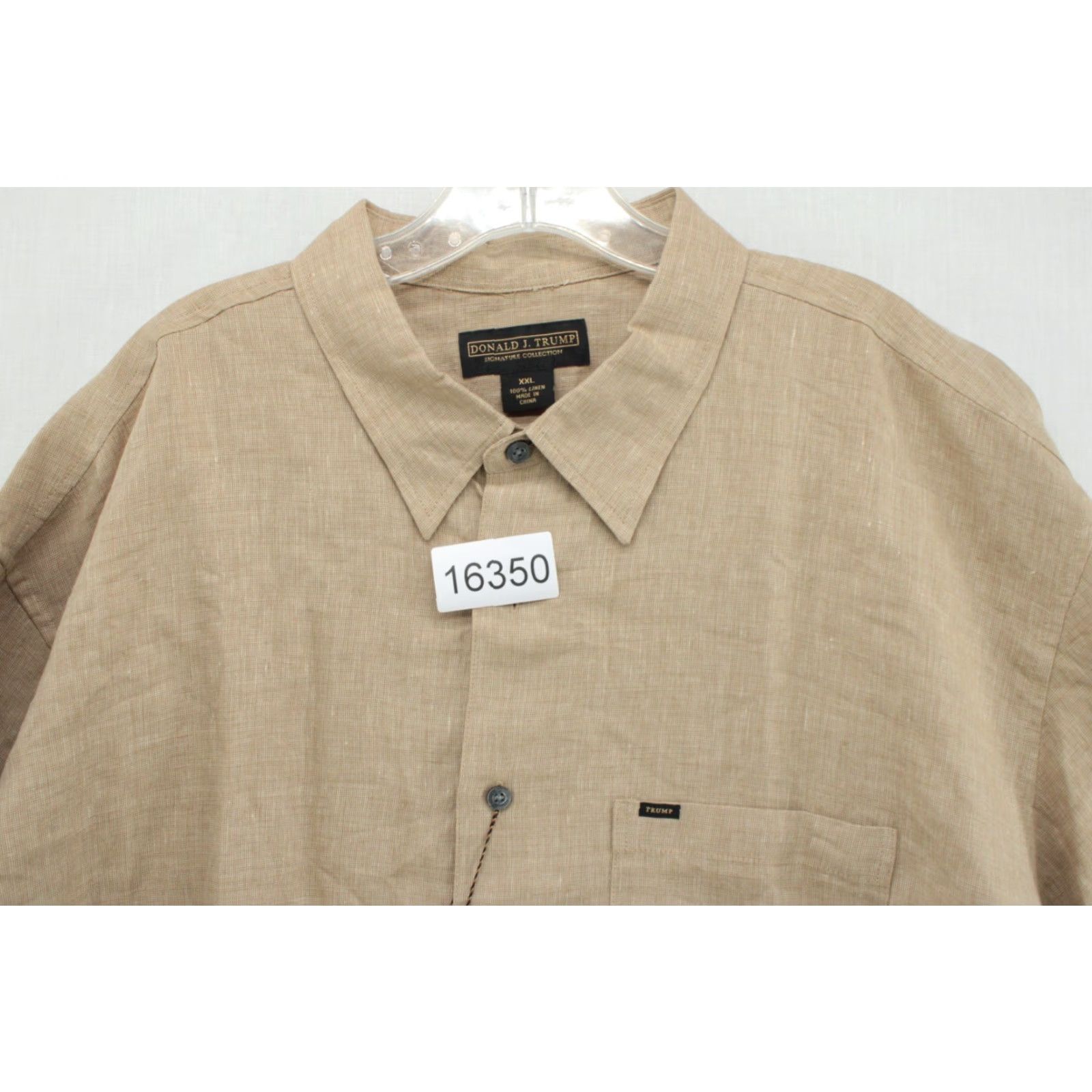 Vintage Donald J Trump Shirt Signature Collection Mens 2XL Brown Button-Up Long Sleeve Casual Classic Mens XXL Brown Shirt Size US XXL / EU 58 / 5 - 8 Thumbnail
