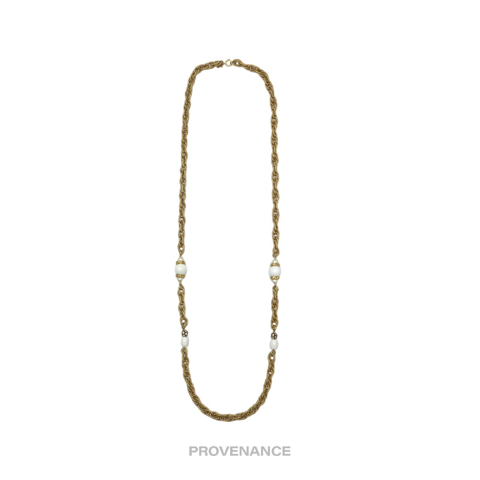 Givenchy 🔴 Givenchy Large Pearl Gold Chain Size ONE SIZE - 1 Thumbnail