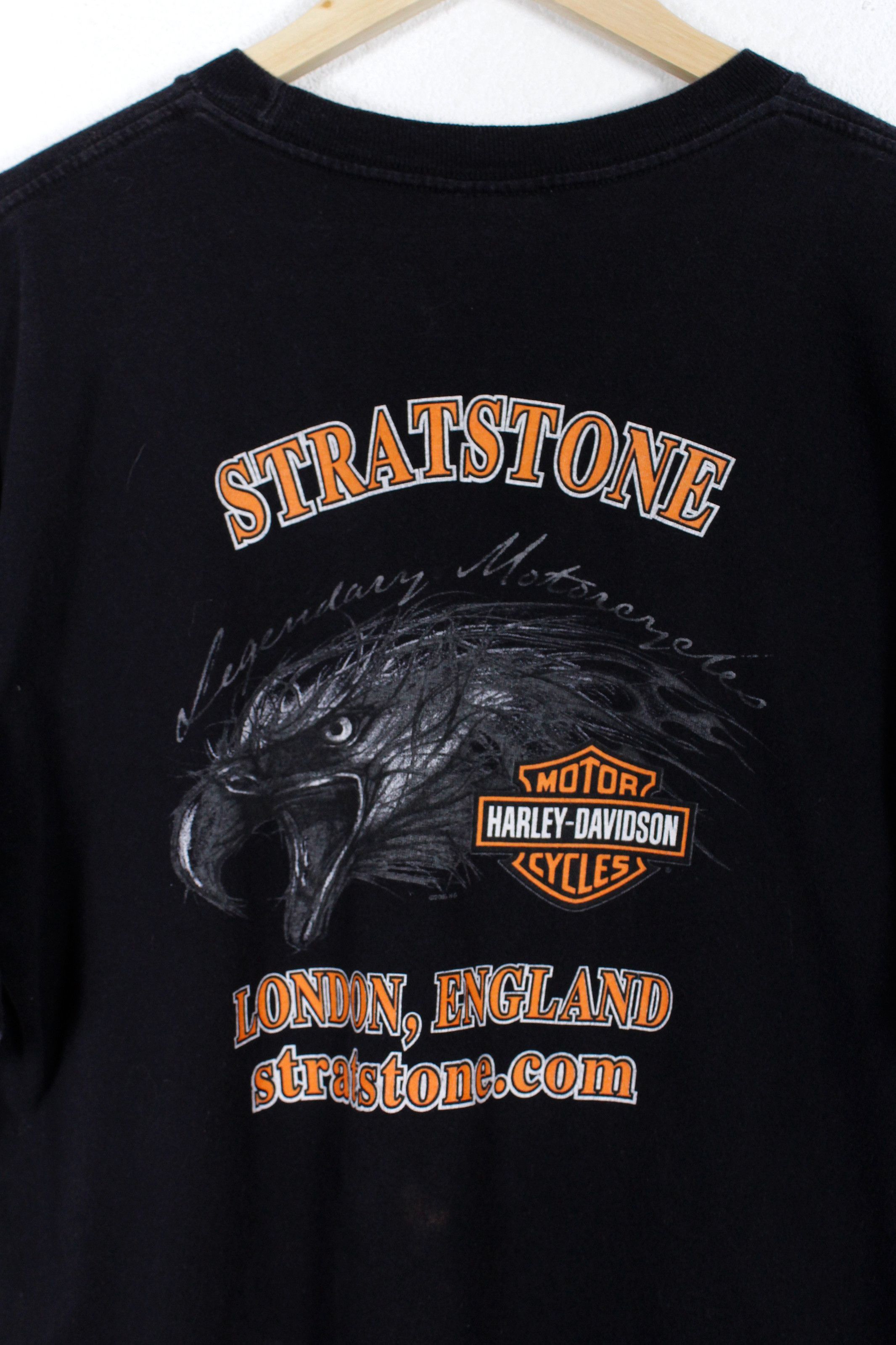 Harley Davidson Vintage Harley Davidson Stratstone Tee Tshirt Y2K 90s Size US L / EU 52-54 / 3 - 5 Thumbnail