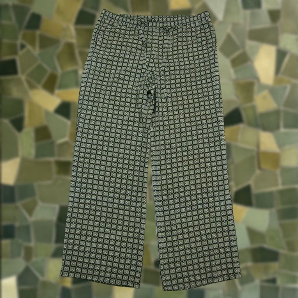Tommy Hilfiger NWT Tommy Hilfiger Wide Leg Pant With Pockets Women 14T Paisley Blue Yellow City Classic City Paisley Wide-Leg Pants Women XL Size 36" / US 14 / IT 50 - 1 Thumbnail