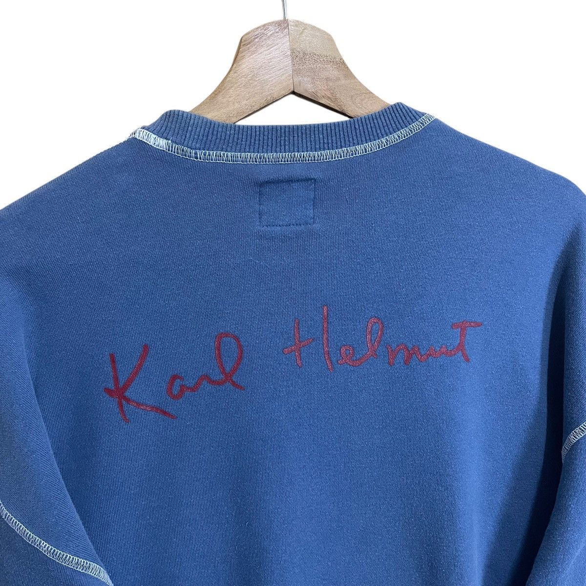 Japanese Brand × Karl Helmut × Vintage Karl Helmut Big Logo Crewneck Sweatshirt Size L Size US L / EU 52-54 / 3 - 9 Thumbnail