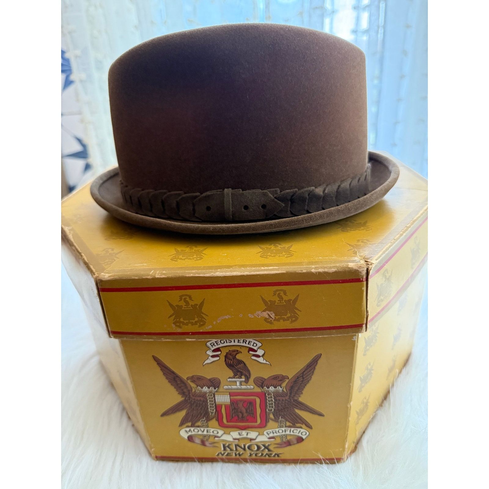 Borsalino Vintage 1950s BorsalinoFedora Sandalo ExtraSuperiore FurFelt Size ONE SIZE - 1 Thumbnail