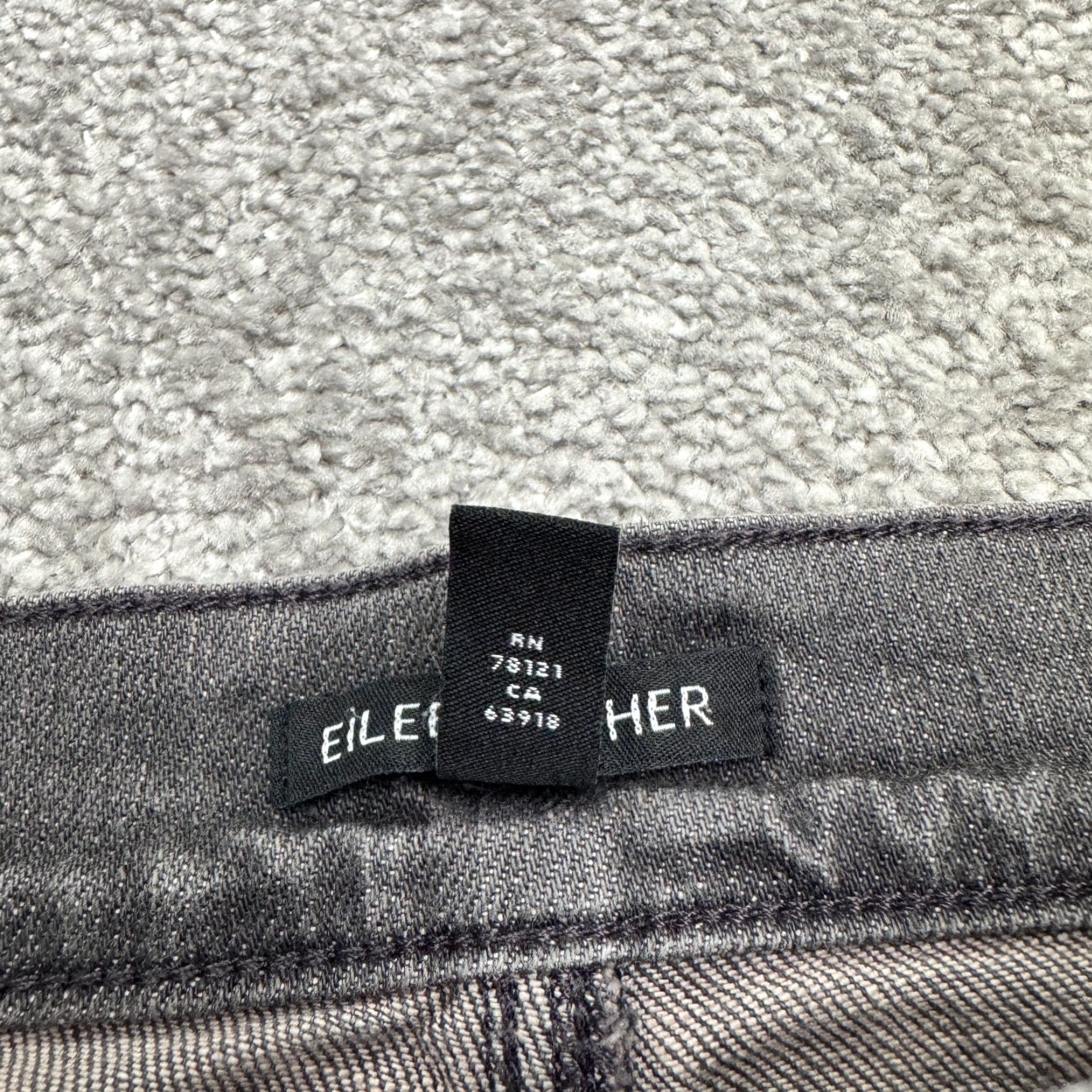 Eileen Fisher VINTAGE Eileen Fisher Slim Straight Denim Jeans Women XS Gray High Rise Stone Wash 29x29 Size 26" / US 2 / IT 38 - 6 Thumbnail