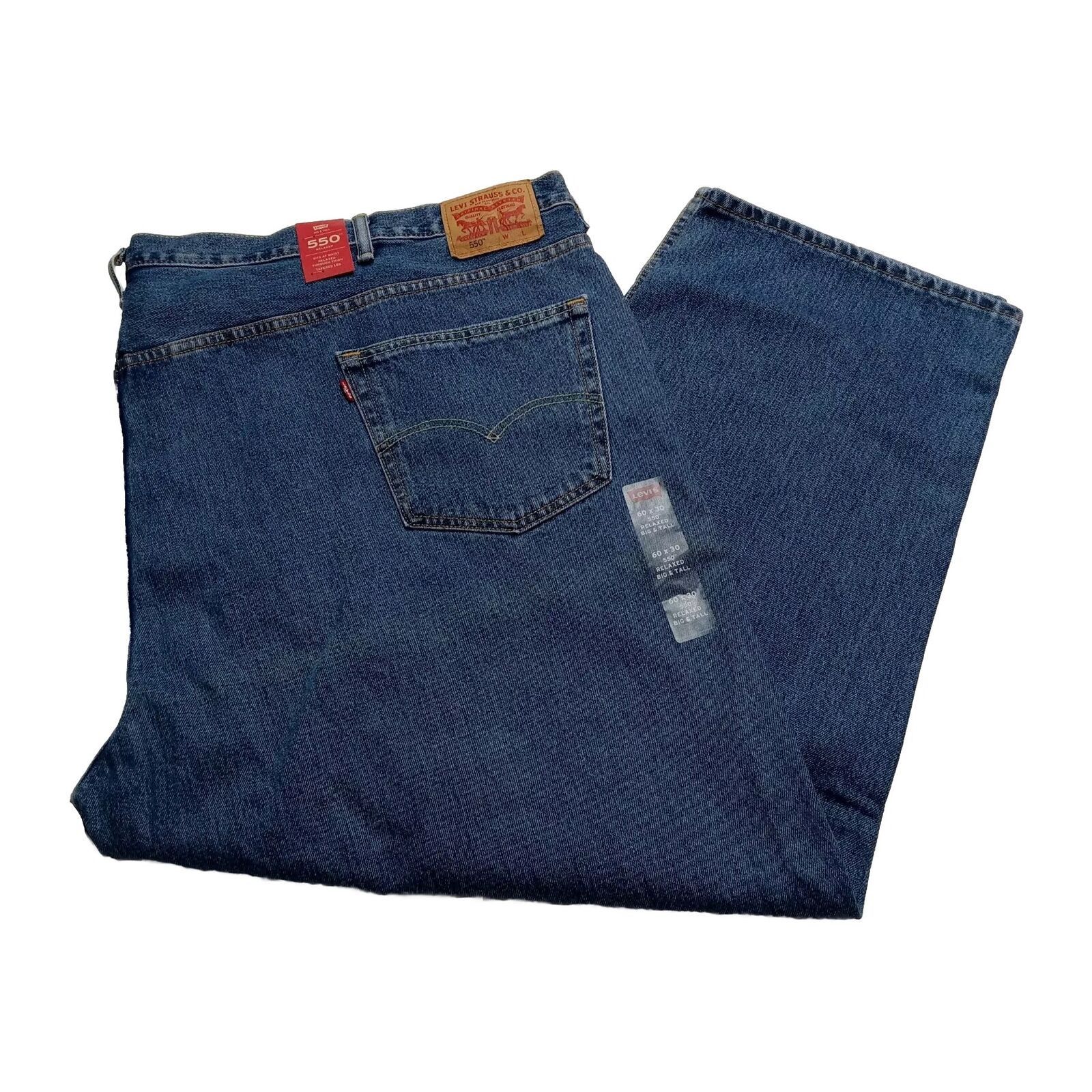 Levi's Levi's 550 Relaxed Jeans Men’s Size 60x30 Blue Loose Tapered Size US 44 / EU 60 - 1 Thumbnail