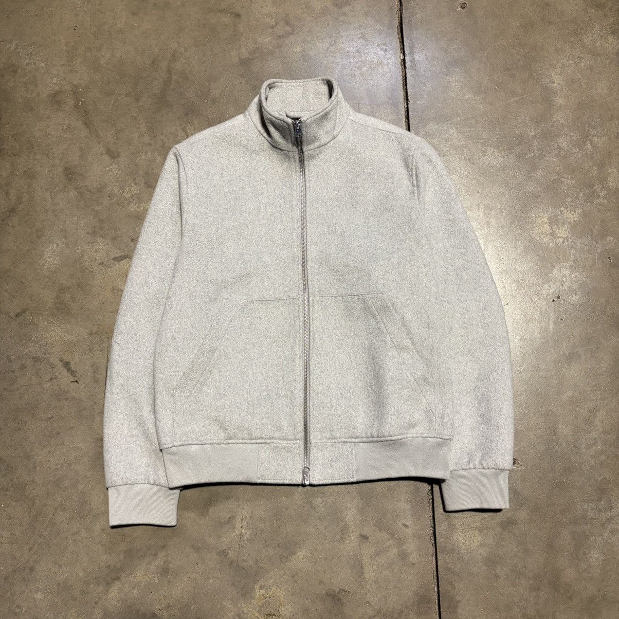 Express Express Bomber Jacket Brushed Wool Blend Zip Up Cropped Size US M / EU 48-50 / 2 - 1 Thumbnail