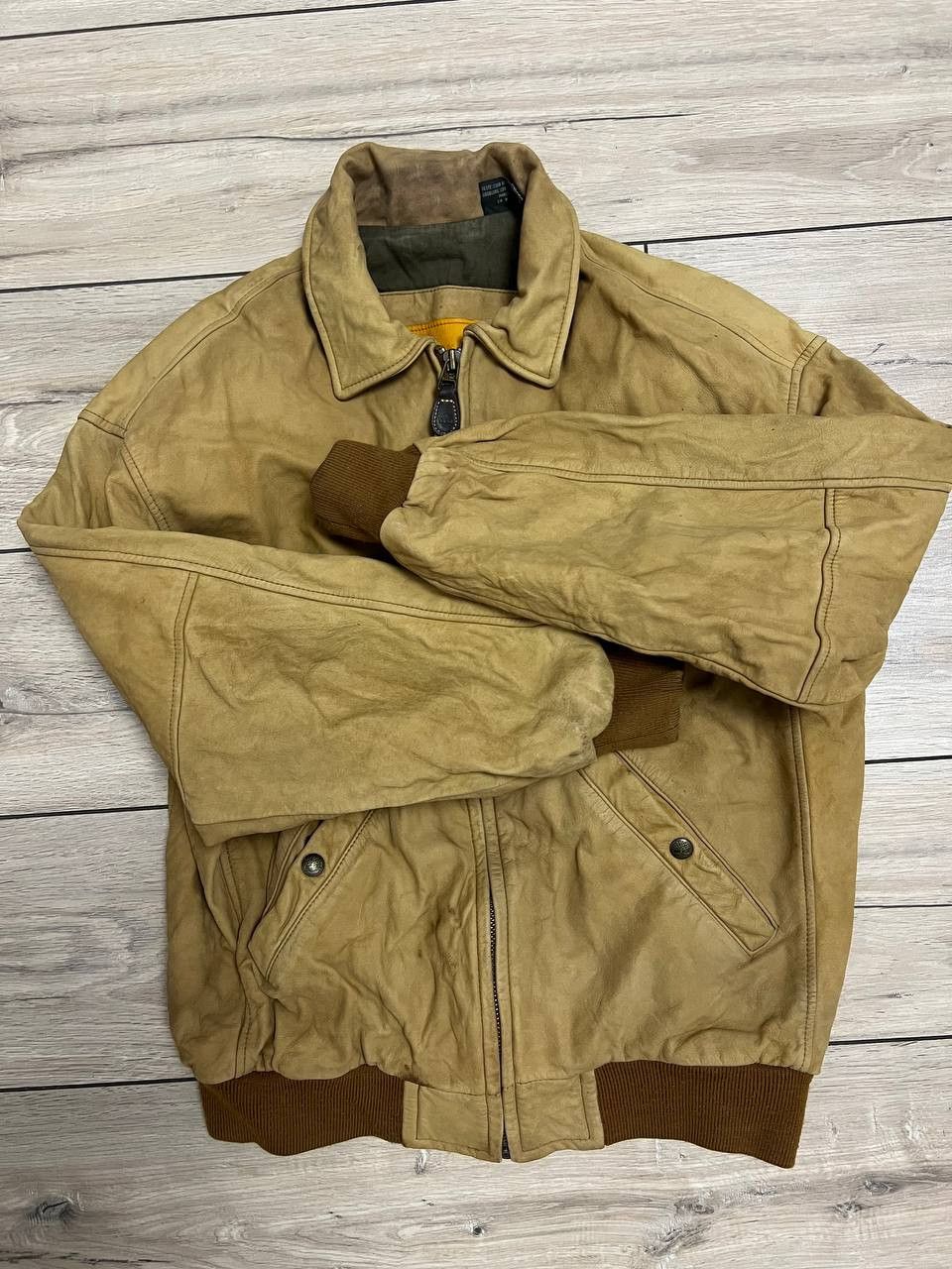 Timberland Timberland Leather Jacket Bomber Korea Made Size US S / EU 44-46 / 1 - 7 Thumbnail