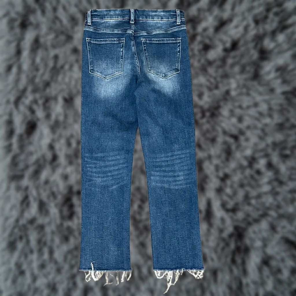 Vintage Vervet VERVET BY FLYING MONKEY Midnight in Paris Crop Raw Hem Jeans - 28 Women Blue 28 Cropped Jeans Womens 28 Size 28" / US 6 / IT 42 - 1 Thumbnail