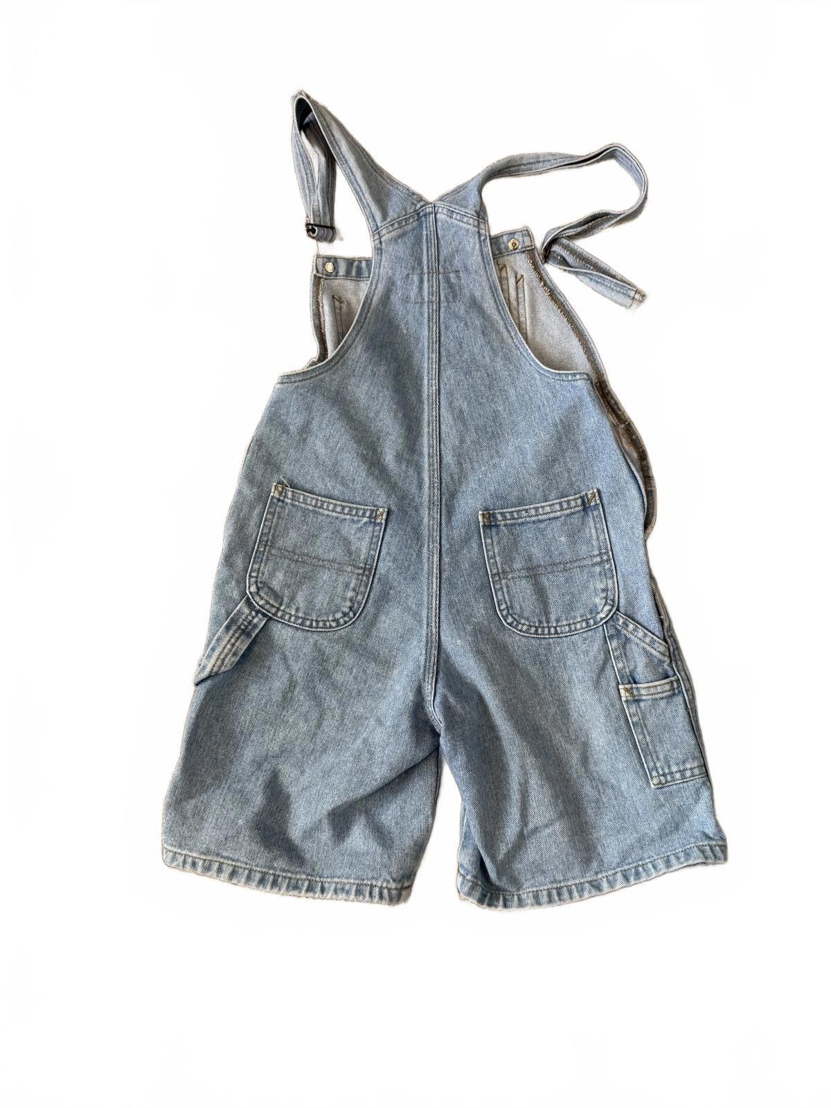 Designer Vintage Denim Overall Shorts - Classic Blue Size 26" / US 2 / IT 38 - 4 Thumbnail