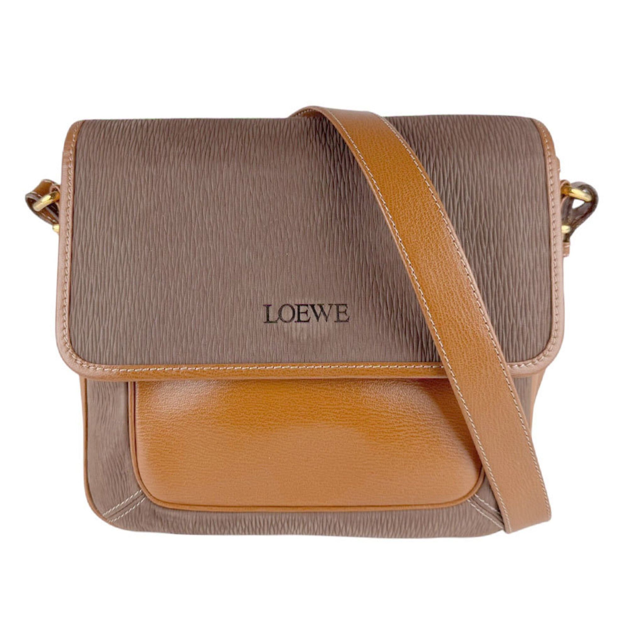 Loewe Loewe Shoulder Bag Leather Brown Women's z9615 Size ONE SIZE - 1 Thumbnail