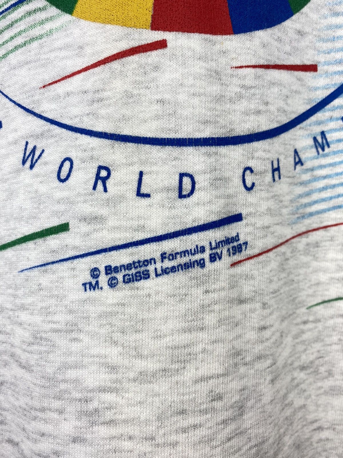 Vintage Vintage Benetton Formula 1 Team World Champion Sweatshirt Size US L / EU 52-54 / 3 - 9 Thumbnail