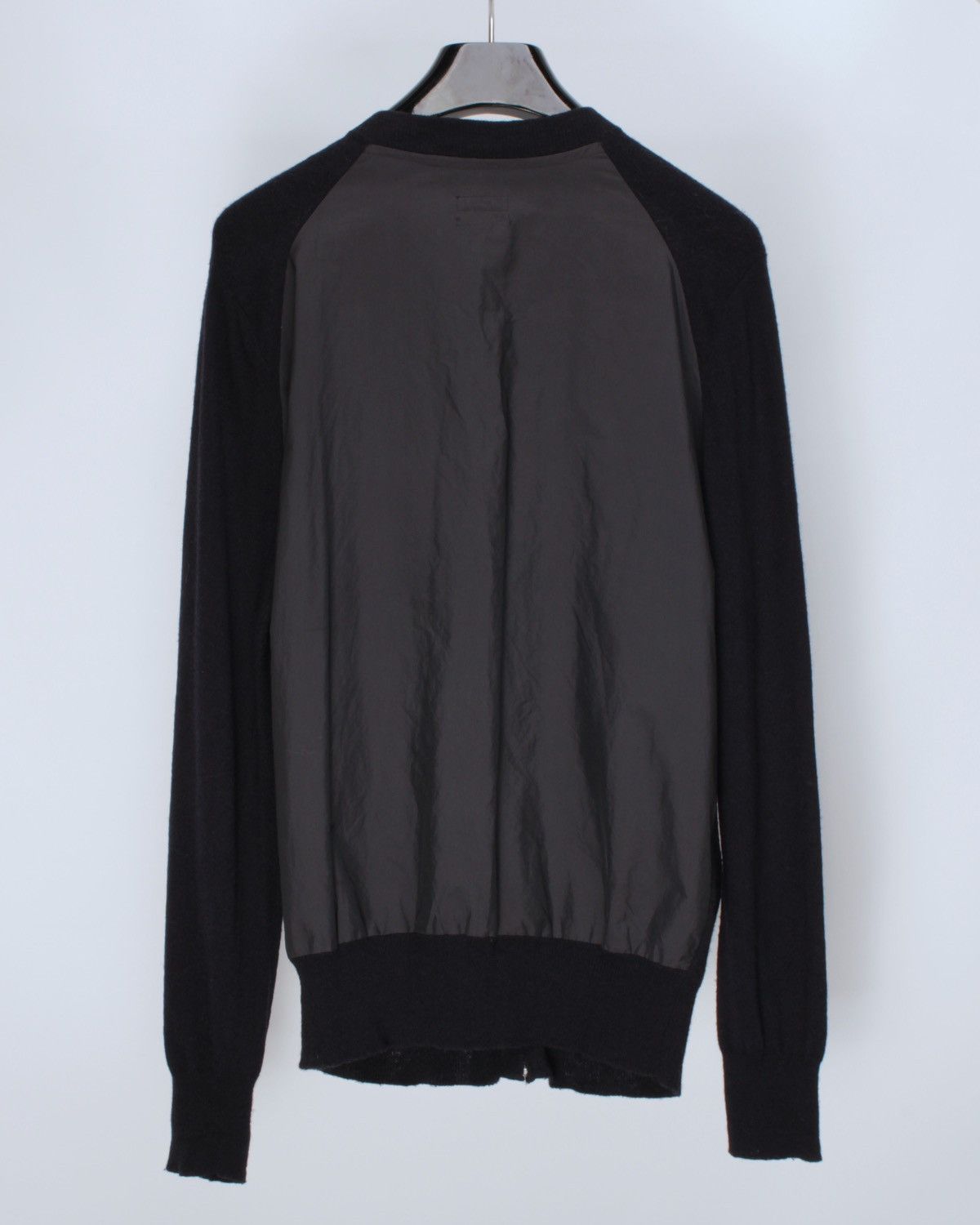 Allsaints × Designer ALLSAINTS Juku Bomber Wool Nylon Full Zip Cardigan Sweater Size US XL / EU 56 / 4 - 2 Thumbnail