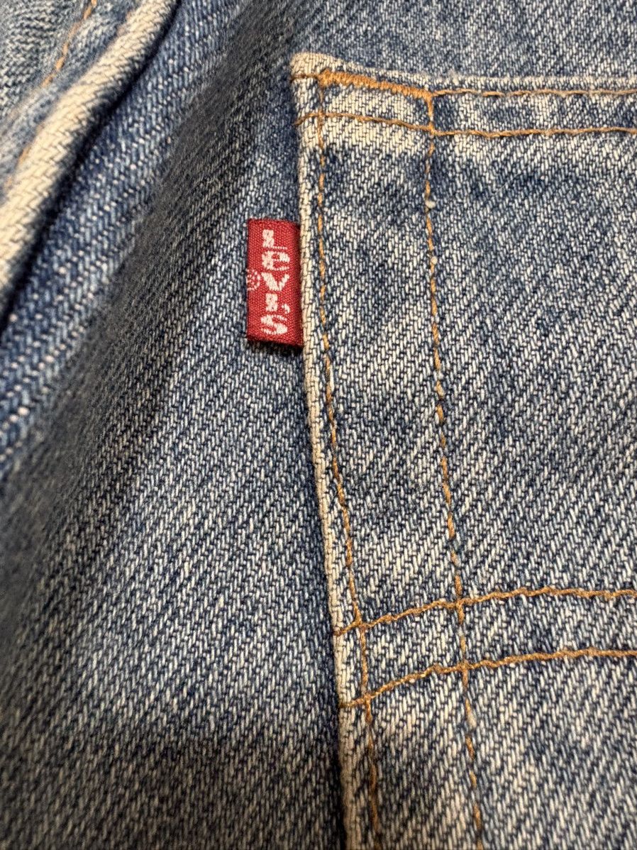 Levi's Vintage Clothing Levi’s 510 Indigo Blue Distressed Jeans Denim (USA) Size US 33 - 15 Thumbnail