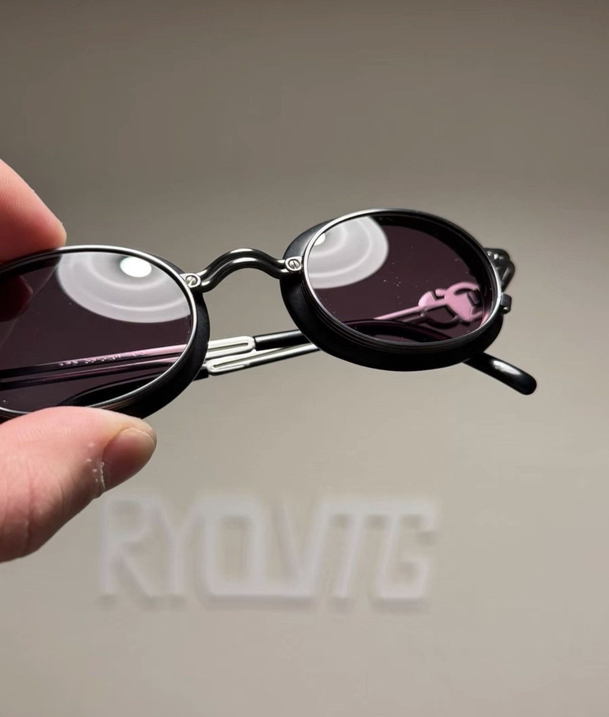 Jean Paul Gaultier Brown Round Frame Sunglasses with Tinted Lenses Size ONE SIZE - 6 Thumbnail