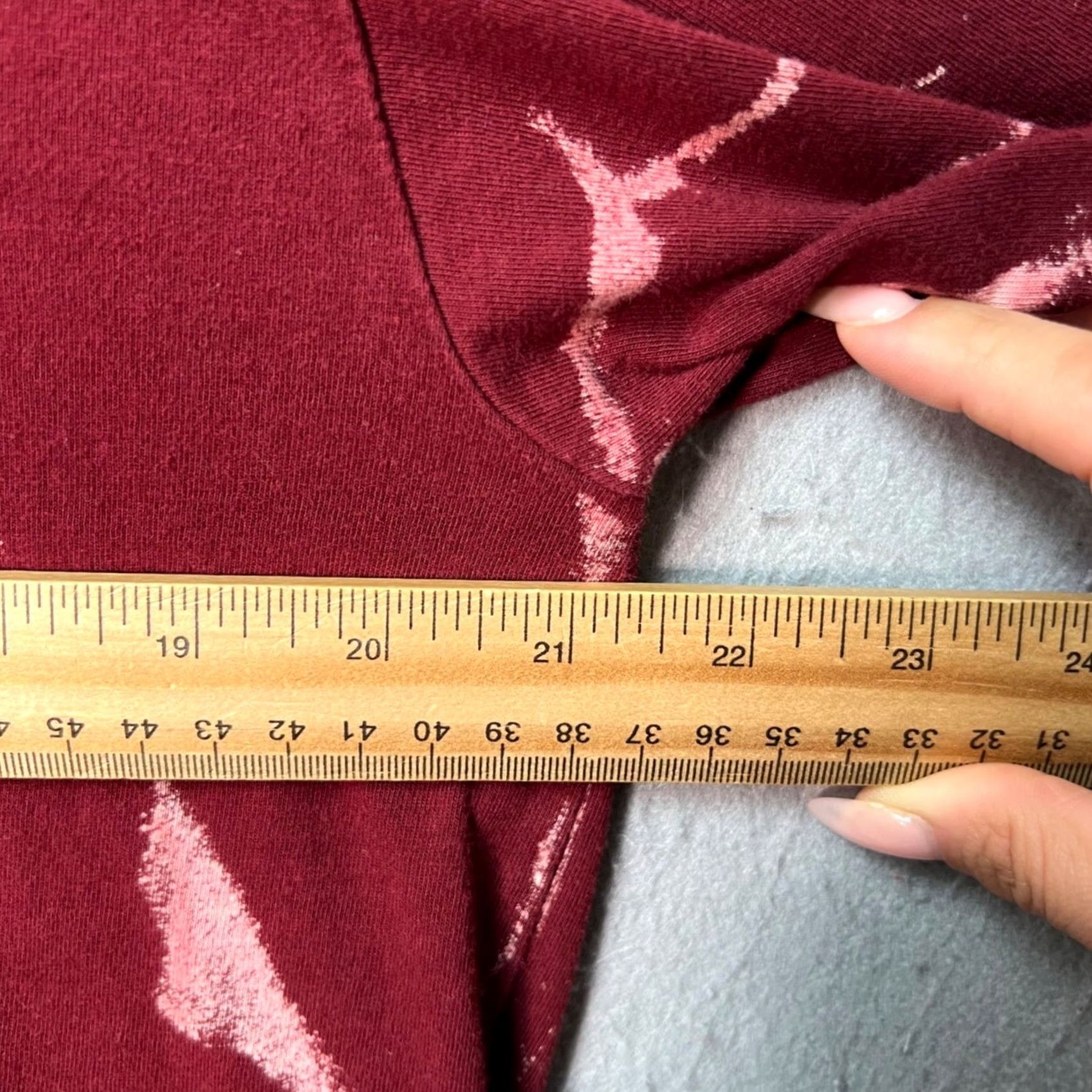 Vintage Coconut Company Womens XL Maroon Red Tie-Dye Surf T Shirt Size XL / US 12-14 / IT 48-50 - 5 Thumbnail