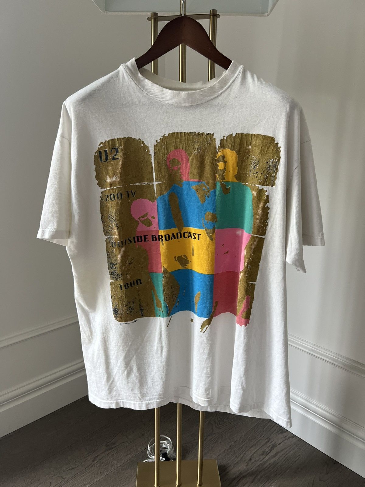 Band Tees × Vintage Vintage U2 Zoo TV Tour Shirt – 1992 Outside Broadcast (L) Size US L / EU 52-54 / 3 - 1 Thumbnail