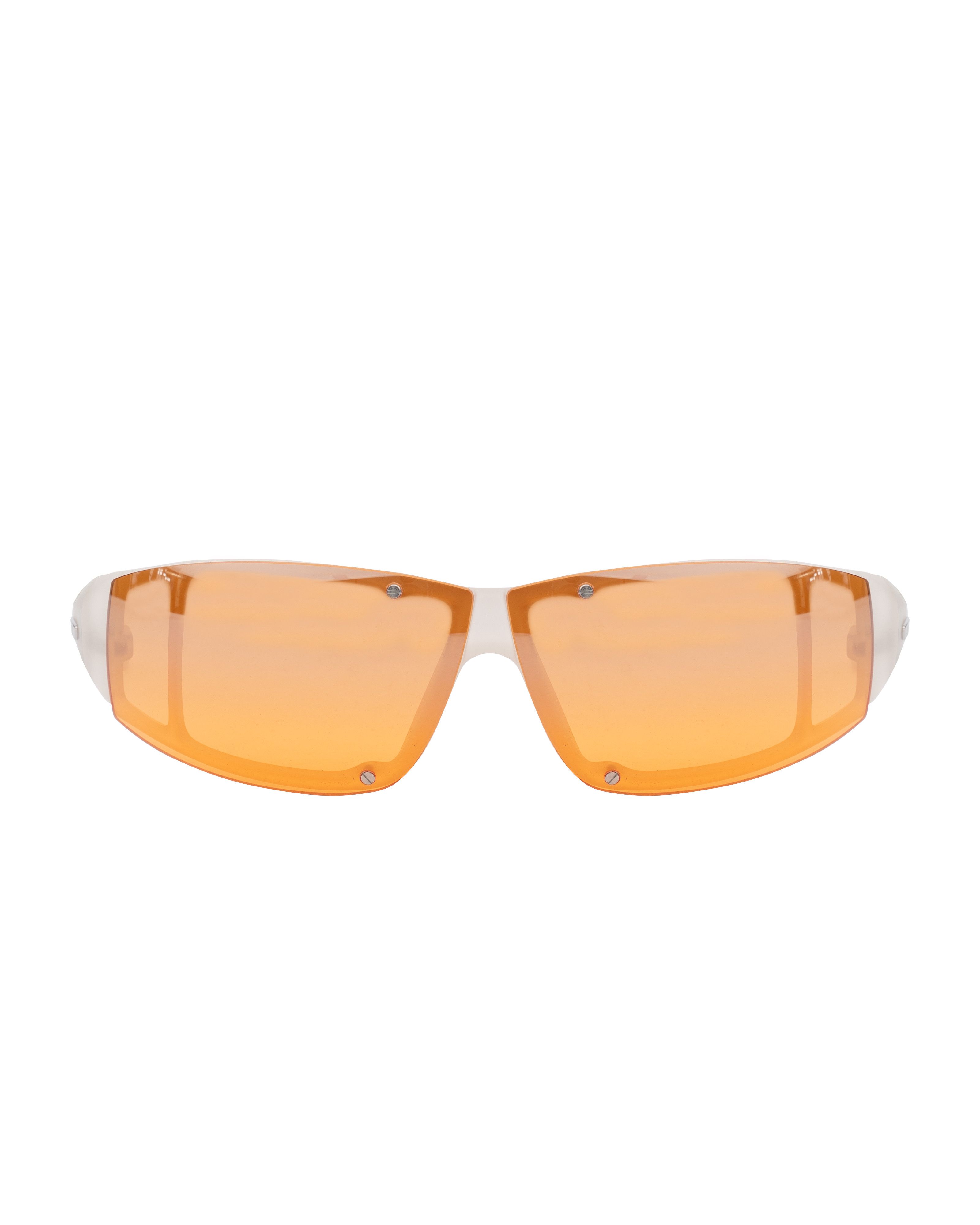 Diesel Diesel '90s Orange Plastic Rimless Sport Sunglasses Size ONE SIZE - 2 Thumbnail