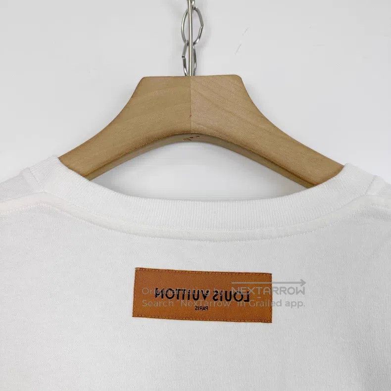 Louis Vuitton Louis Vuitton White Bullet Screen Letter Print Crew Neck T Size US L / EU 52-54 / 3 - 6 Thumbnail