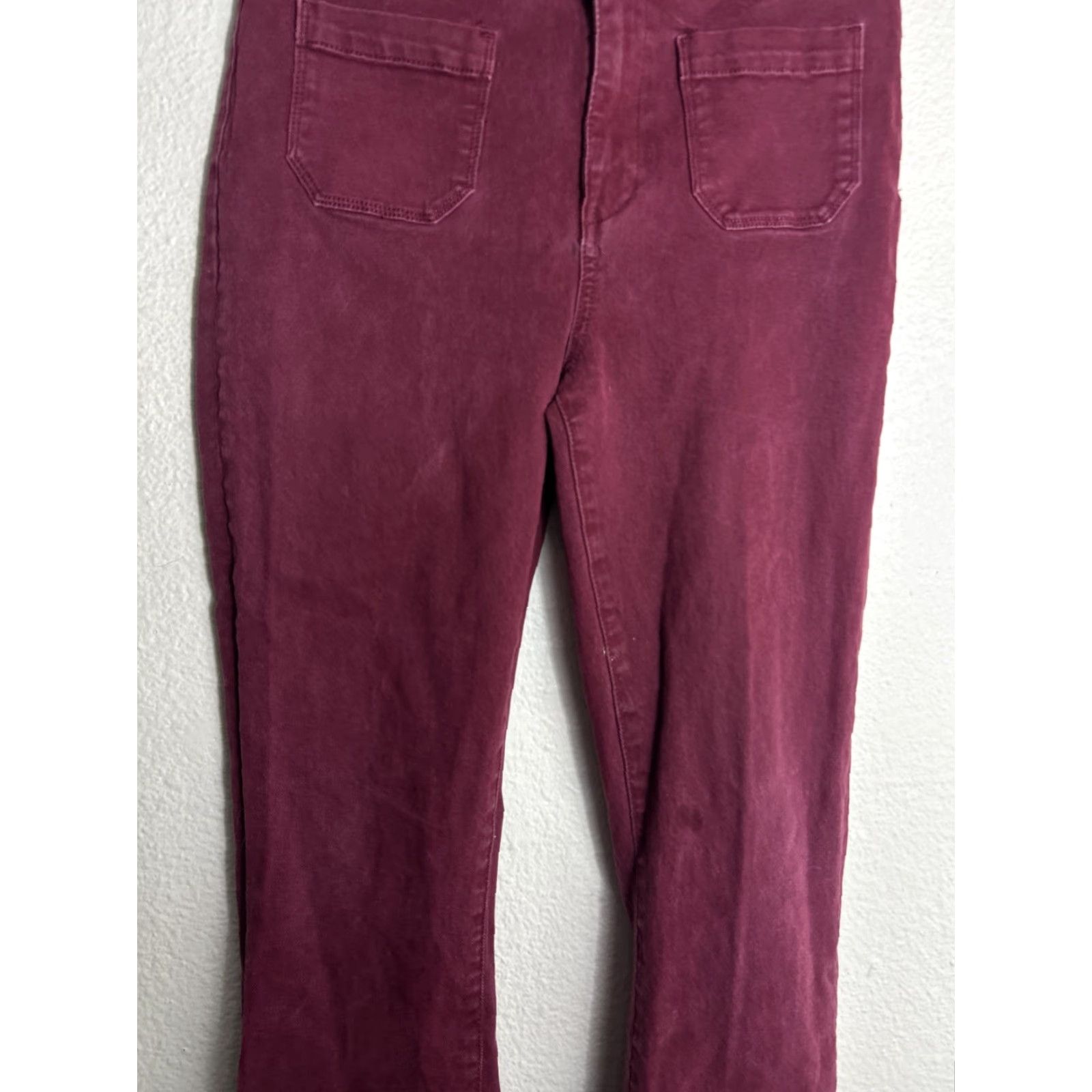 Paige VINTAGE Paige Womens Jeans Straight Red 30x30 Stained Size 30" / US 8 / IT 44 - 4 Thumbnail