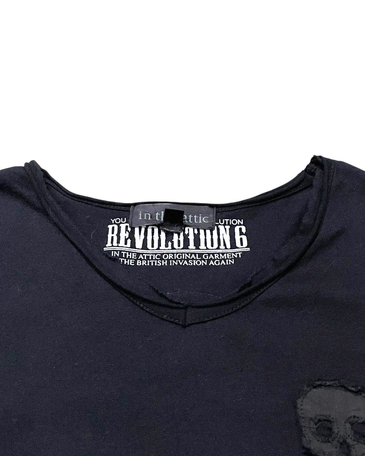 If Six Was Nine × In The Attic × Le Grande Bleu (L.G.B.) In The Attic Japan Skull Patch Distressed Layered Tshirt Size US S / EU 44-46 / 1 - 7 Thumbnail