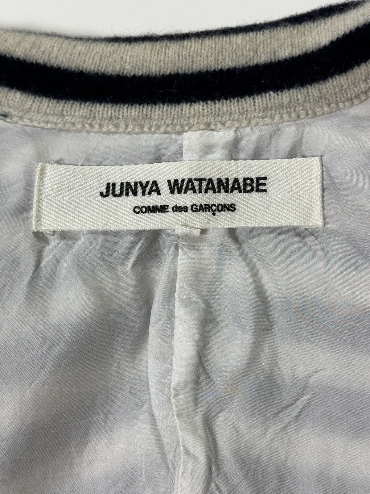 Junya Watanabe JUNYA WATANABE F/W 2003 Striped Button Up Blazer Jacket Size S / US 4 / IT 40 - 6 Thumbnail