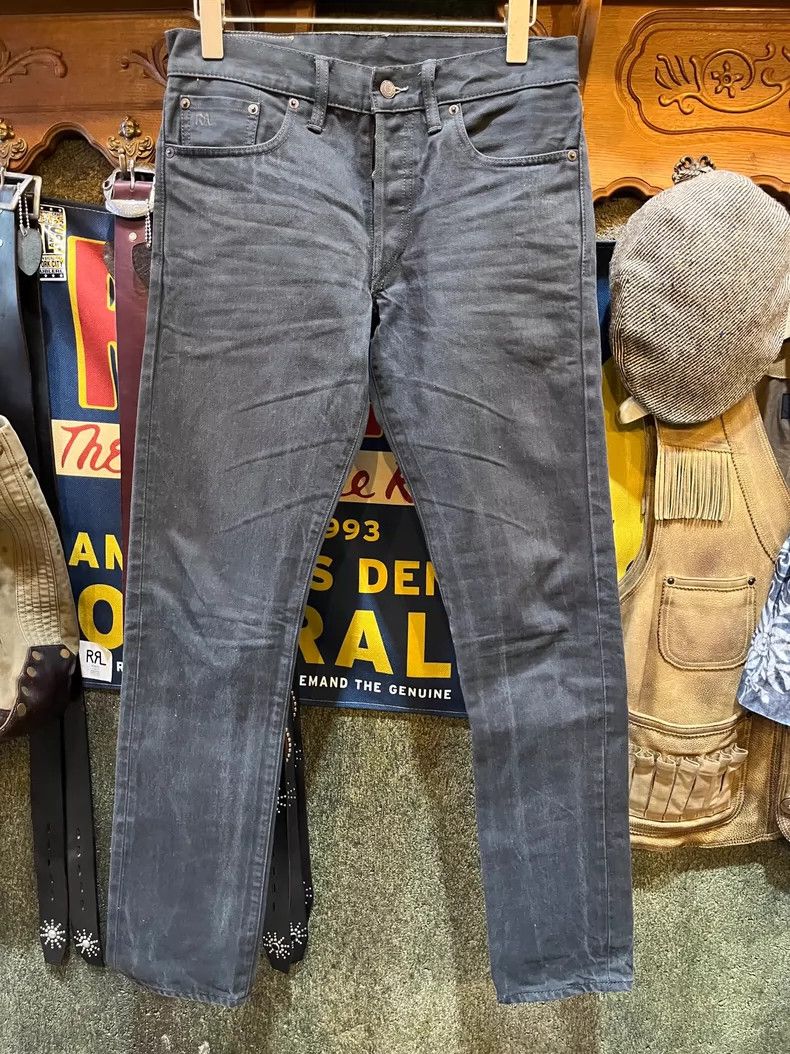 RRL Vintage Distressed Denim Jeans - dmc