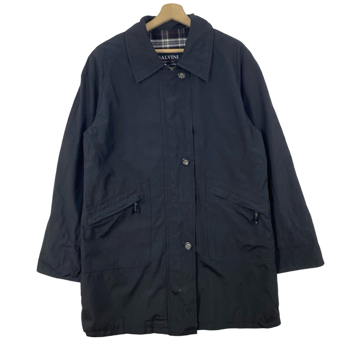 Vintage Vintage SALVINI Car Coat Jacket Minimalist Overcoat Size US L / EU 52-54 / 3 - 5 Thumbnail