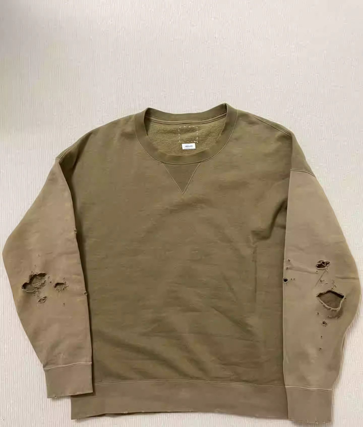 Visvim visvim 20ss jumbo sweat L/S crash olive | Grailed