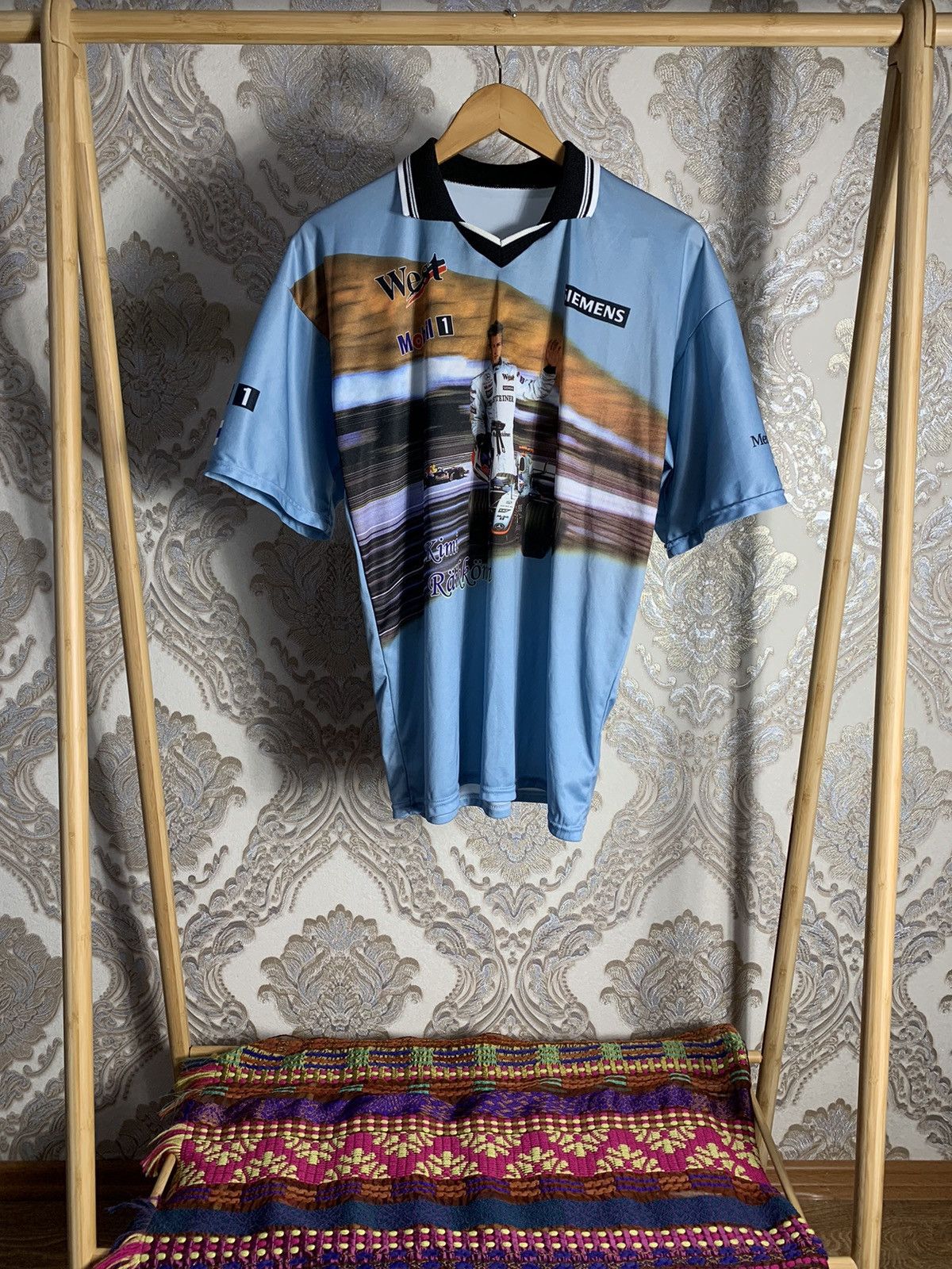 Vintage 90s Mercedes Benz Warstener Racing Streetwear Polo