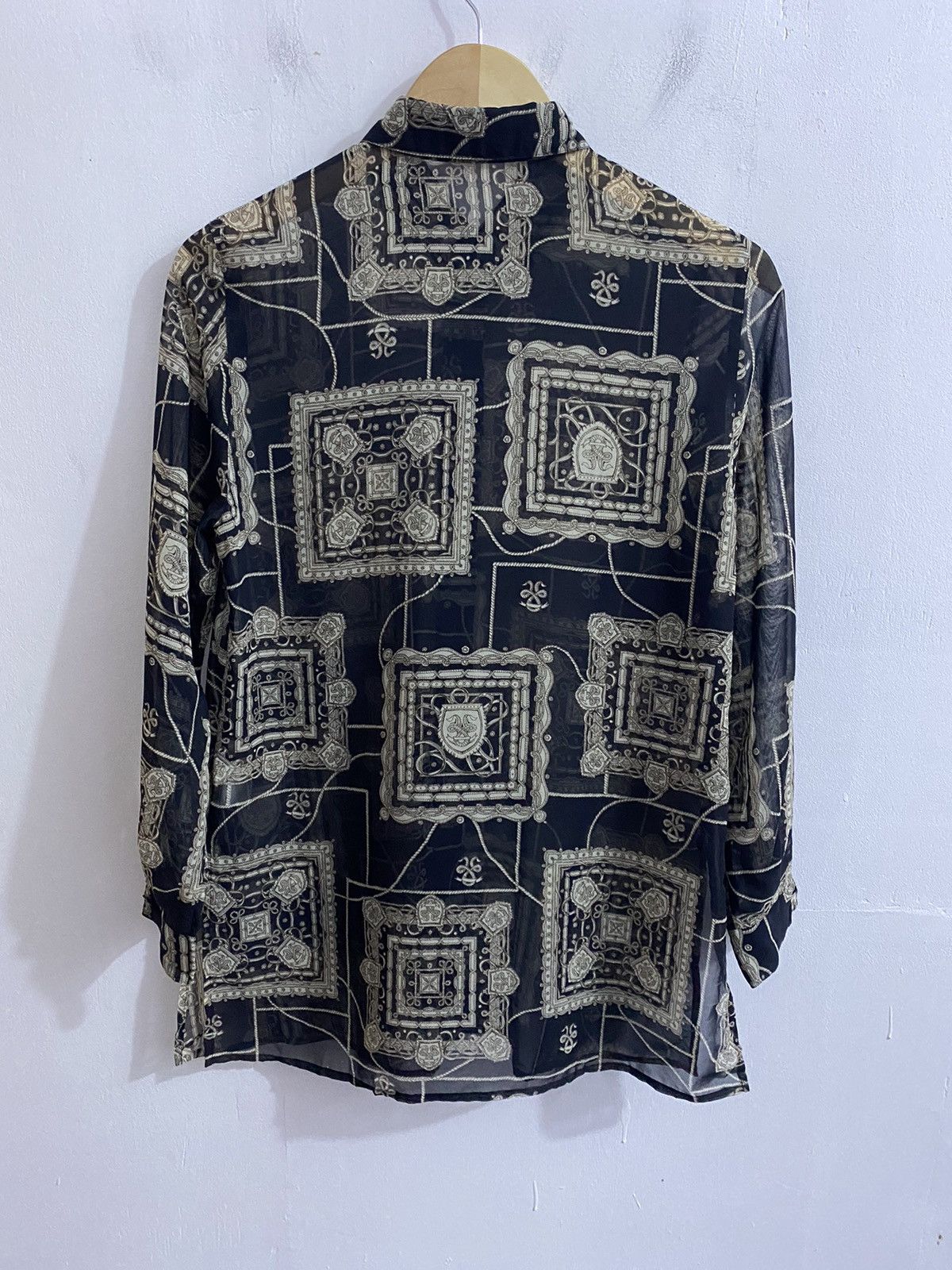 Burberry Burberrys Sheer See Through 80s Shirts Size US S / EU 44-46 / 1 - 4 Thumbnail
