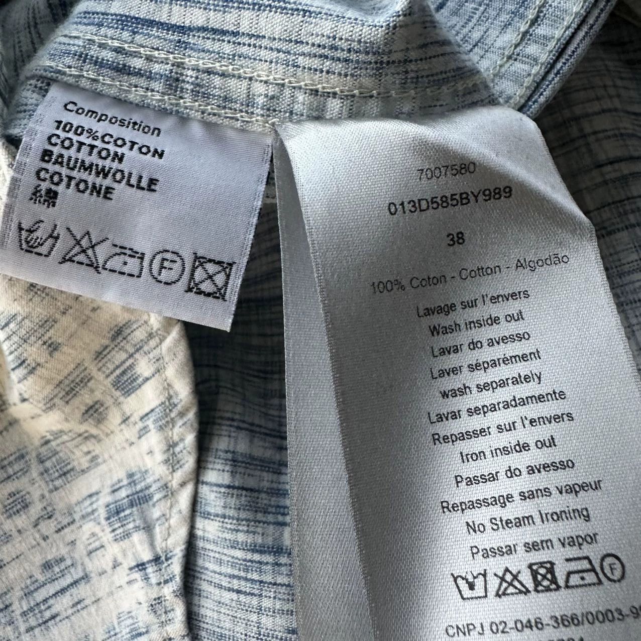 Dior Dior Obique White Blue 99 New Shirt Size US XXS / EU 40 - 6 Thumbnail
