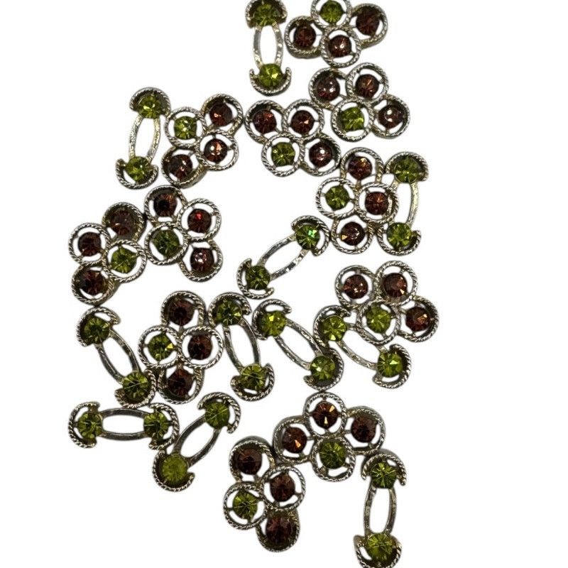 Other Beads Various Shapes & Colors Brown & Green w/ Gold Metal Size ONE SIZE - 1 Thumbnail