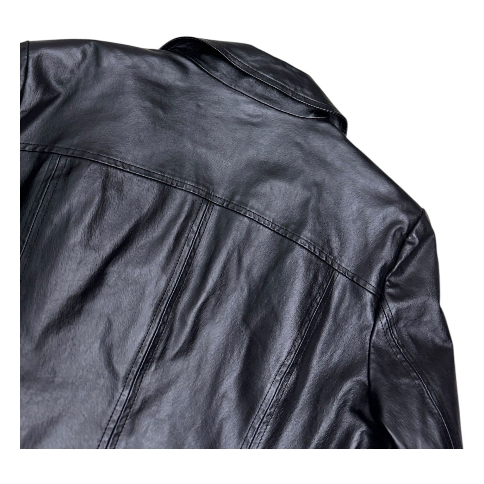 Vintage GUILLAUME Genuine Leather Luxury Designer Y2K Jacket Large Size L / US 10 / IT 46 - 6 Thumbnail