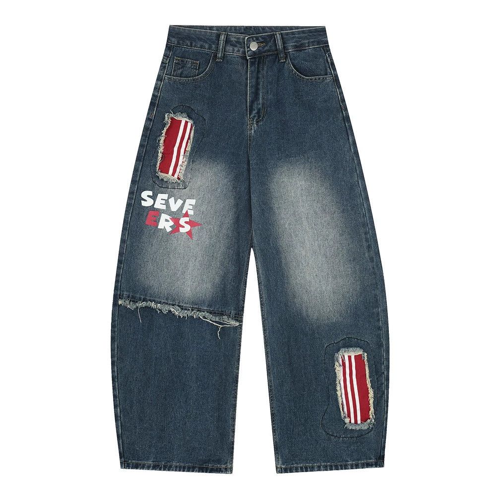 Jean American street men's loose casual workwear scimitar jeans Size US 32 / EU 48 - 1 Thumbnail