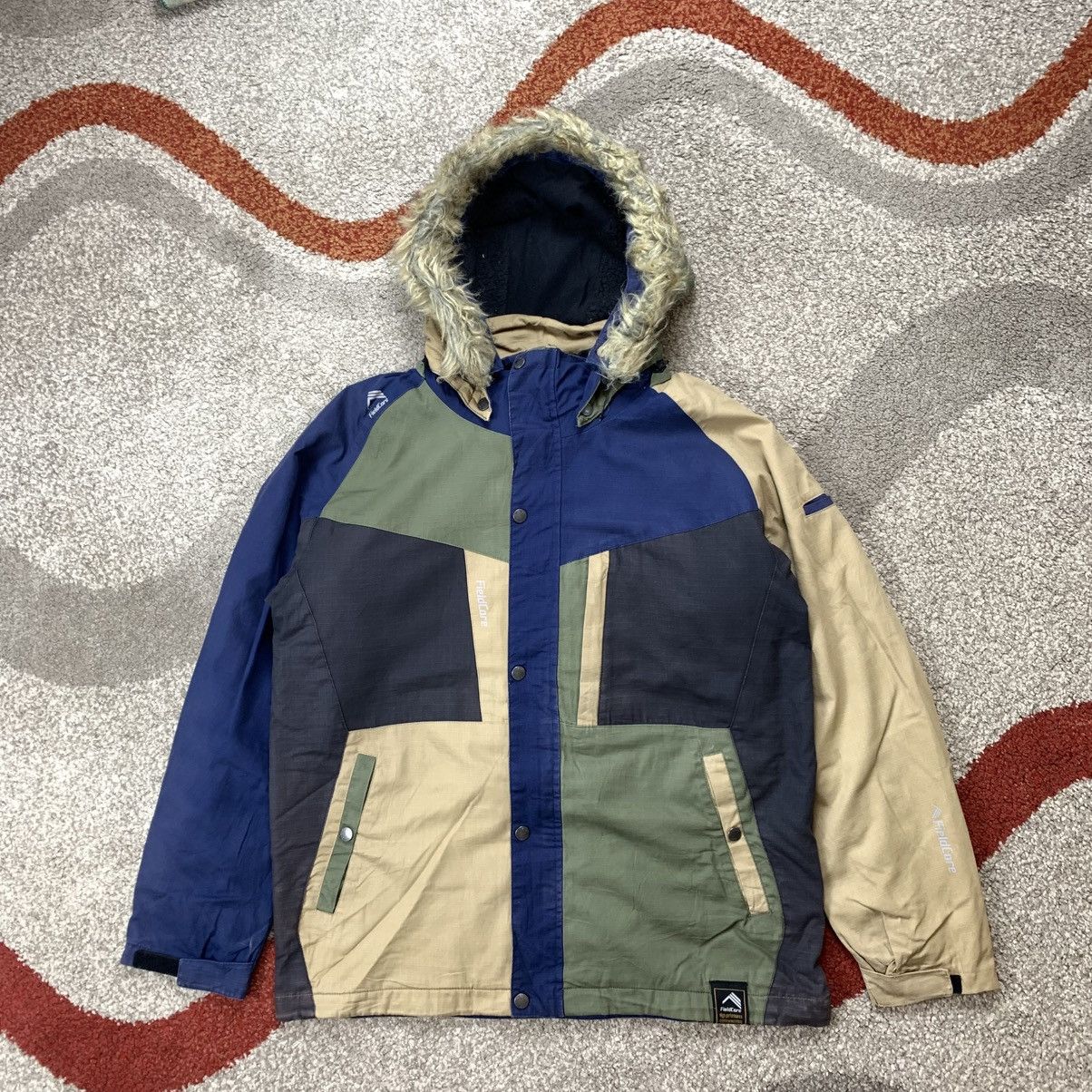 Japanese Brand Japanese Brand FIELDCORE Faux Fur Hooded Jacket Multi Color Size US L / EU 52-54 / 3 - 1 Thumbnail