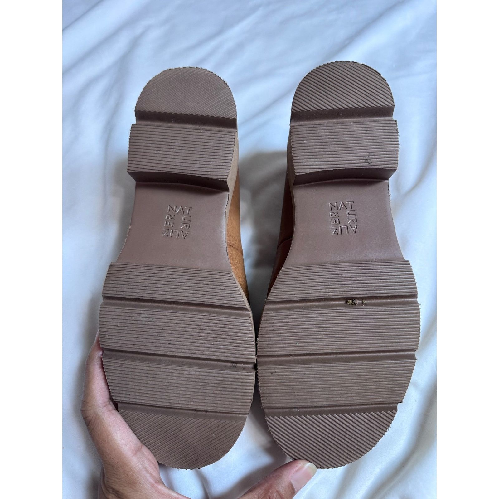 Unknown London Naturalizer Cabaret Lug Soles Cognac Brown Leather Shoes Size US 5.5 / IT 35.5 - 9 Thumbnail
