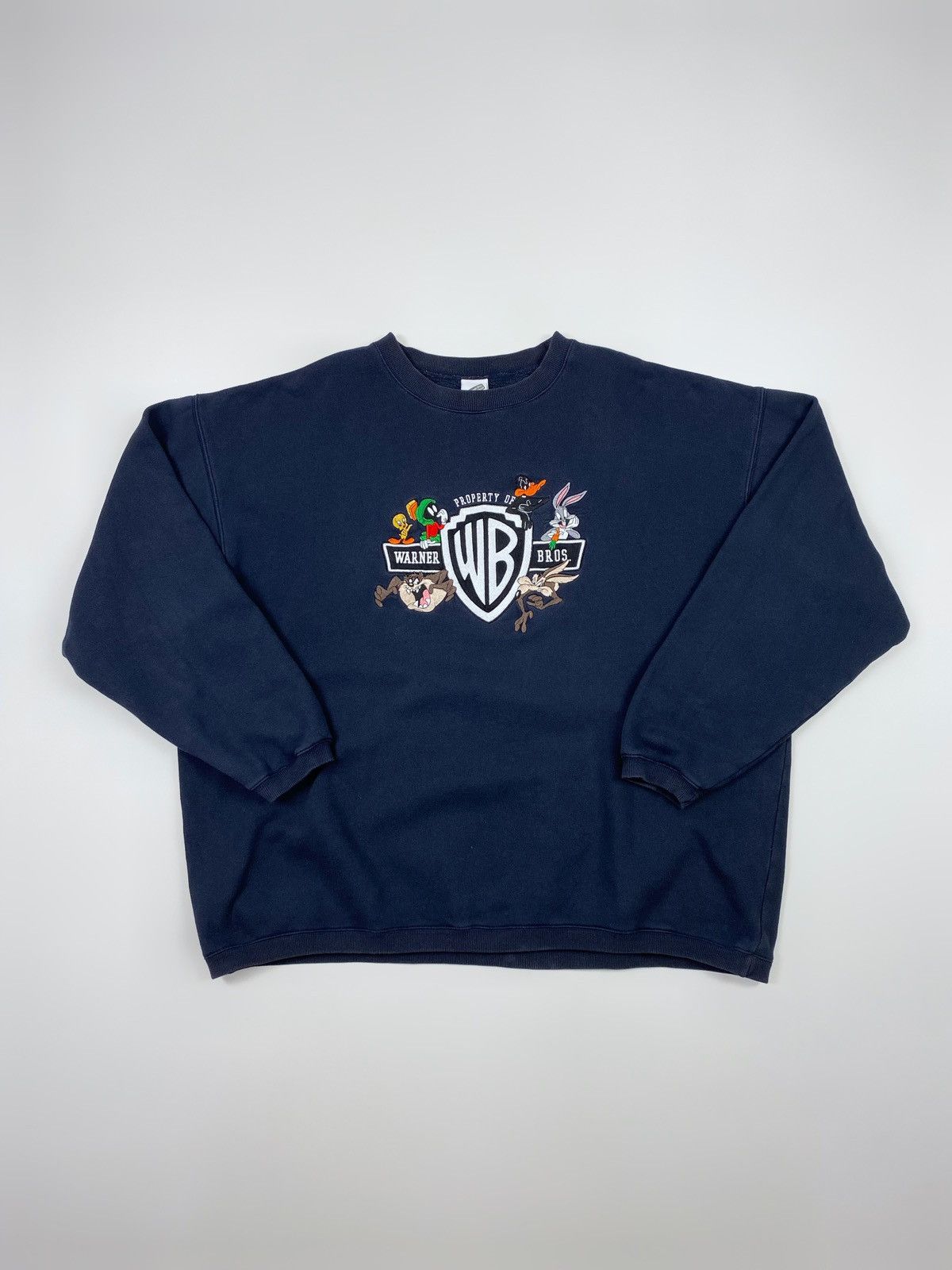 Vintage 1990’s Vintage Warner Bros. Embroidery Oversized Sweatshirt Size US XXL / EU 58 / 5 - 1 Thumbnail