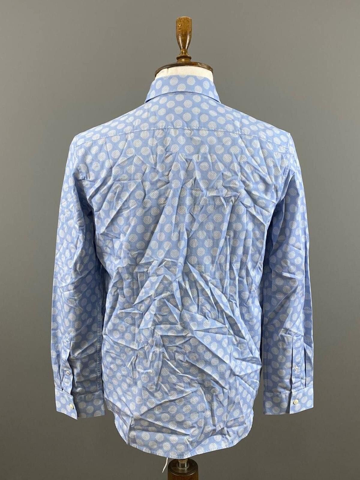 Ted Baker BNWT Ted Baker MMA-Barnard LS Geo Dot Blue Shirt Size 3 Size US M / EU 48-50 / 2 - 8 Thumbnail