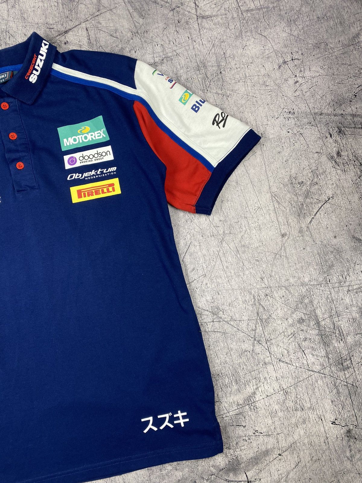 Vintage Vintage Racing Suzuki World Superbike Polo T Shirt Size US M / EU 48-50 / 2 - 4 Thumbnail