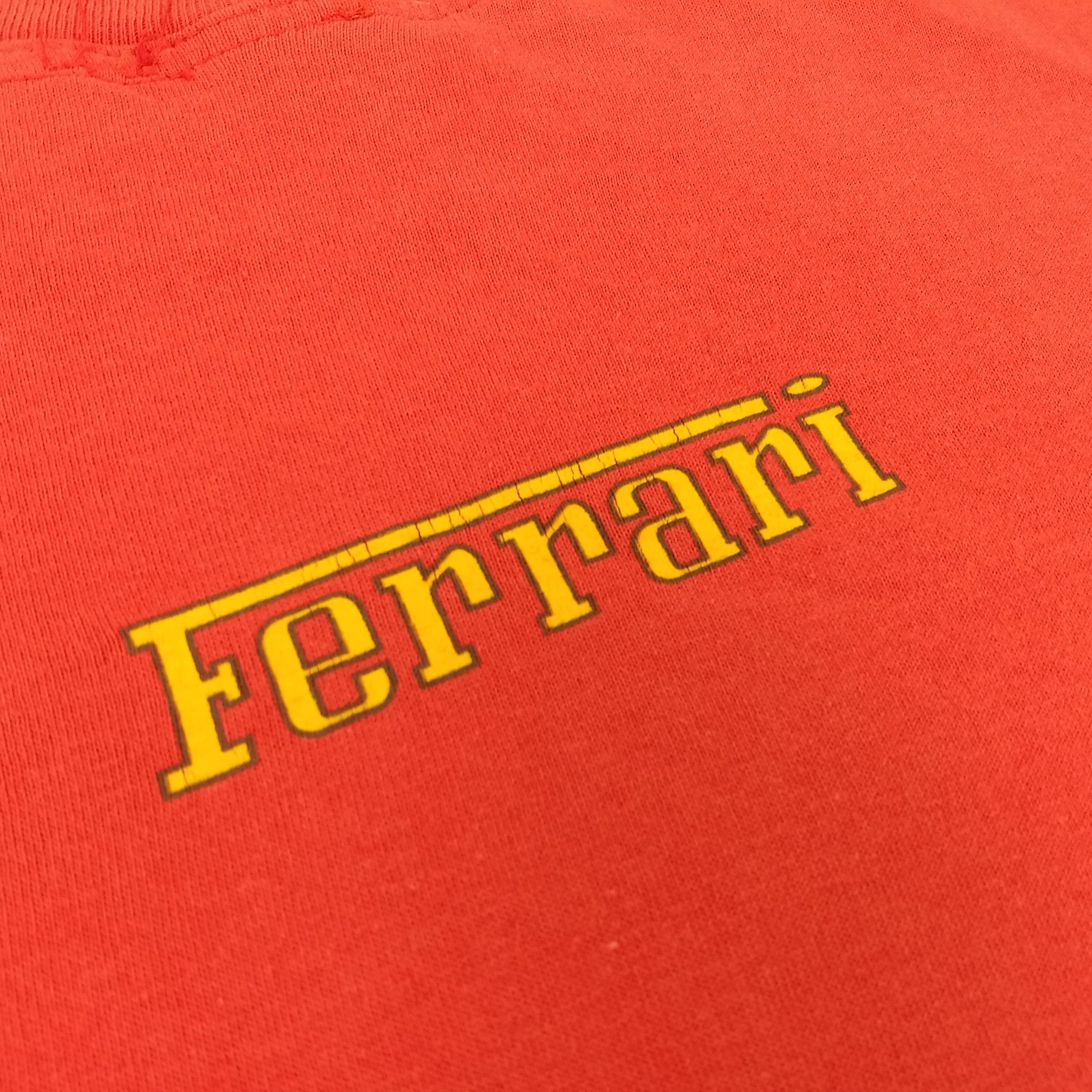 Ferrari × Vintage Ferrari Luxury Car Brand Center Logo Design Vintage Tshirt Size US XL / EU 56 / 4 - 4 Thumbnail