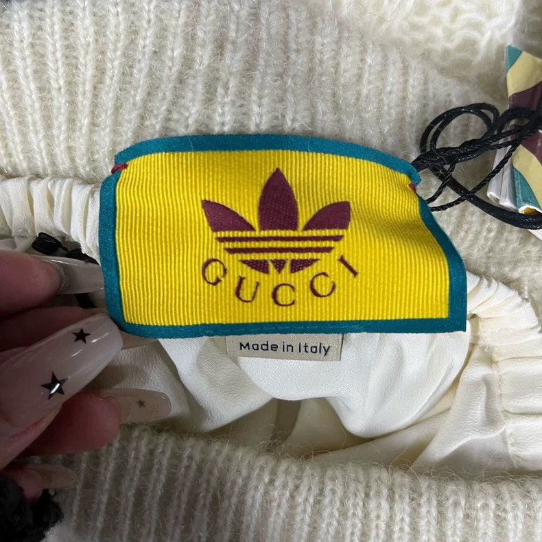 Gucci Gucci Size S Ivory color-block knitted mid-waist casual pa Size 42" / US 20 - 5 Thumbnail