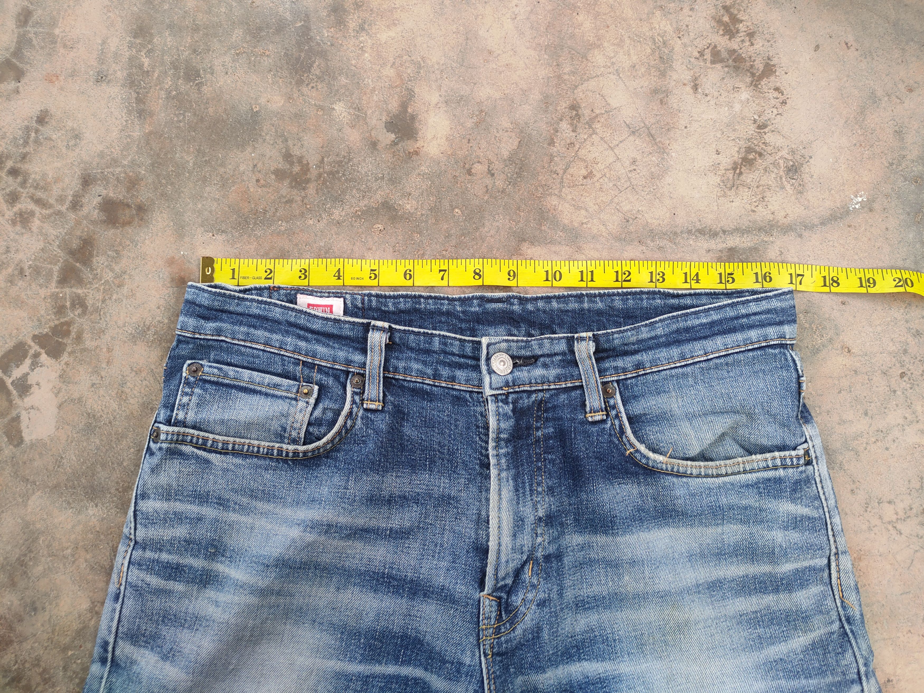 Edwin VINTAGE EDWIN SKINNY FADED RIPPED JEANS DENIM PANTS Size US 34 / EU 50 - 8 Thumbnail