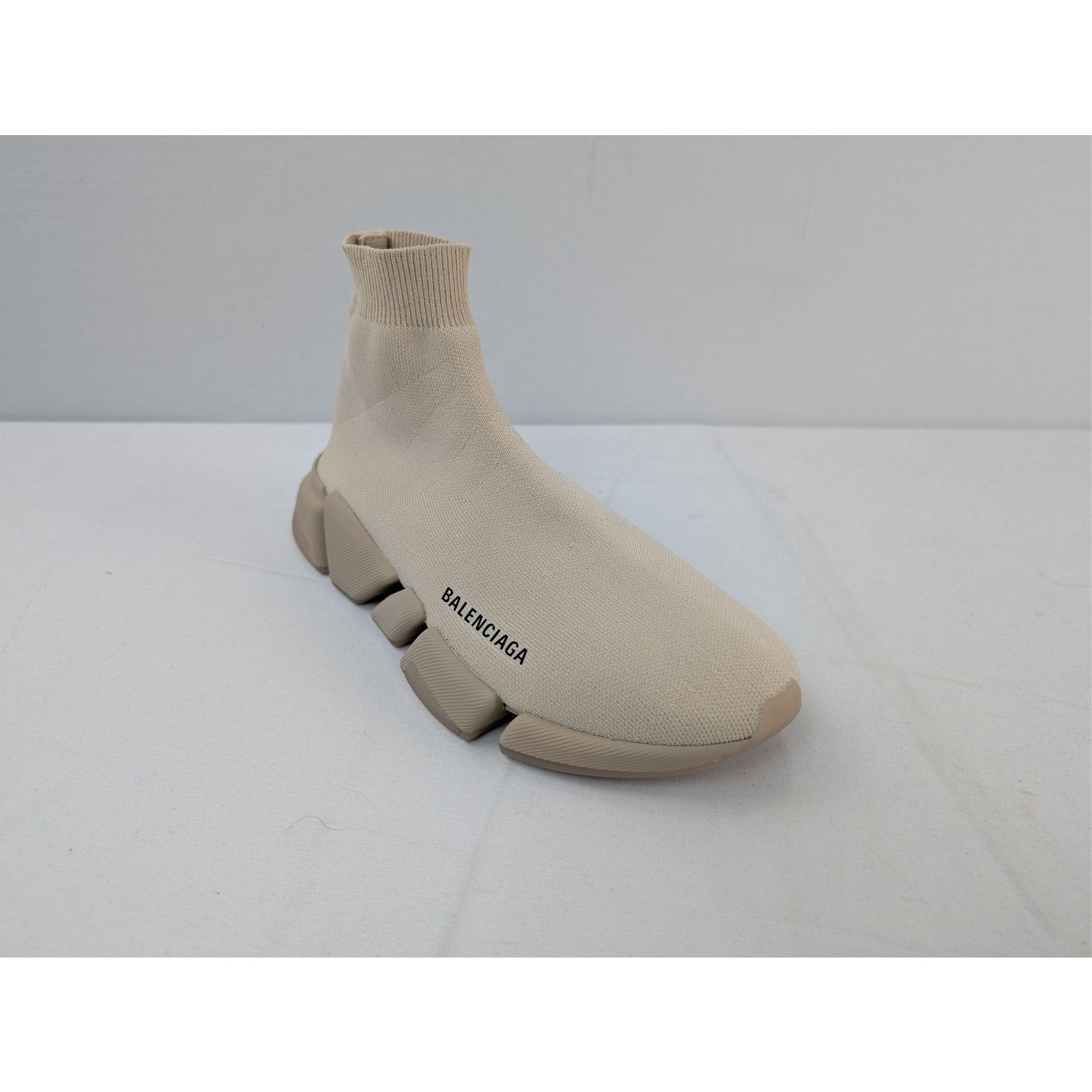 Balenciaga o1rshd1 Speed 2.0 Re Cycled Sneakers in Sand Beige Size US 7 / EU 40 - 4 Thumbnail