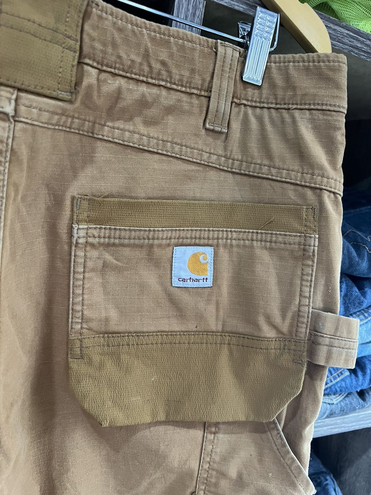 Carhartt 🔥Crazy Rare Carhartt Ripstop Multipockets Double Knee Size US 35 - 16 Thumbnail