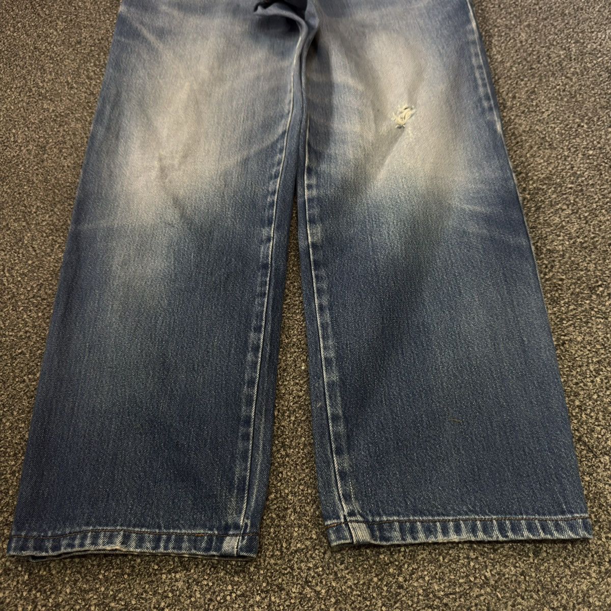 Celine Vintage 90s Voile La Mer Celine Blue Aging Denim Size US 33 - 7 Thumbnail