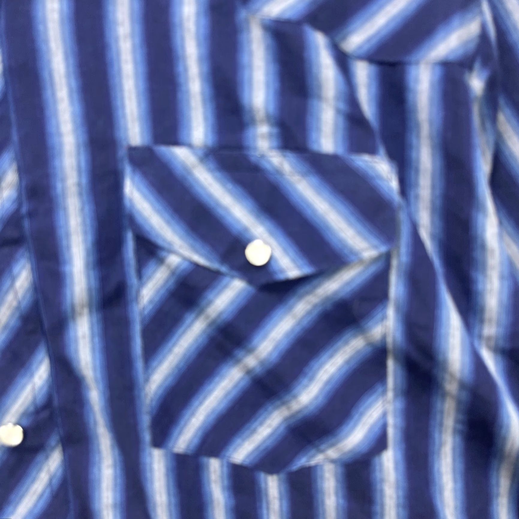 Wrangler VINTAGE Wrangler Pearl Snap Button-Up Short Sleeve Striped Shirt 1X Western Size US XL / EU 56 / 4 - 3 Thumbnail