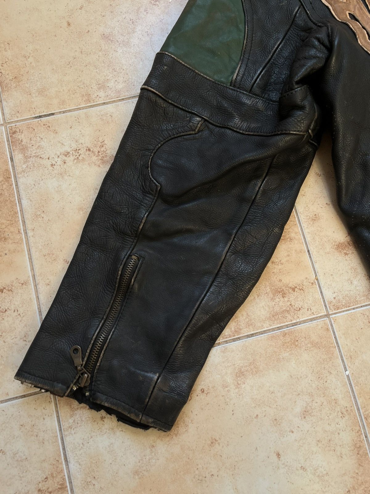 Other Howie & Sons Vintage Leather Jacket MK RACING Size US XL / EU 56 / 4 - 16 Thumbnail